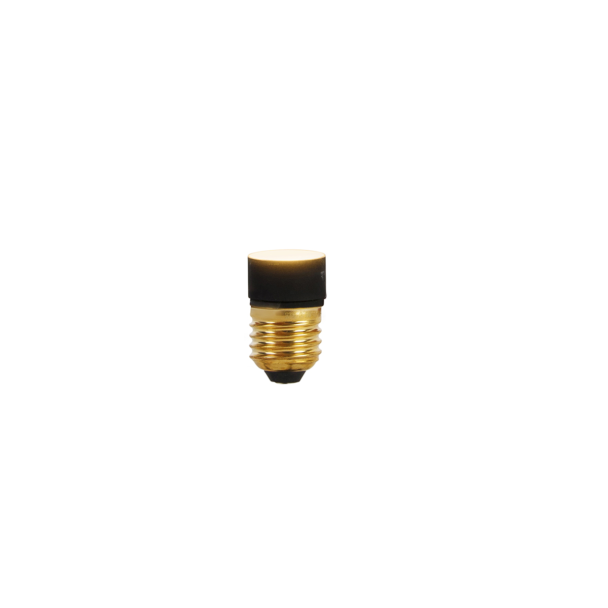 Stehleuchte schwarz mit Gold und Rauchglas inkl. PUCC - Zuzanna