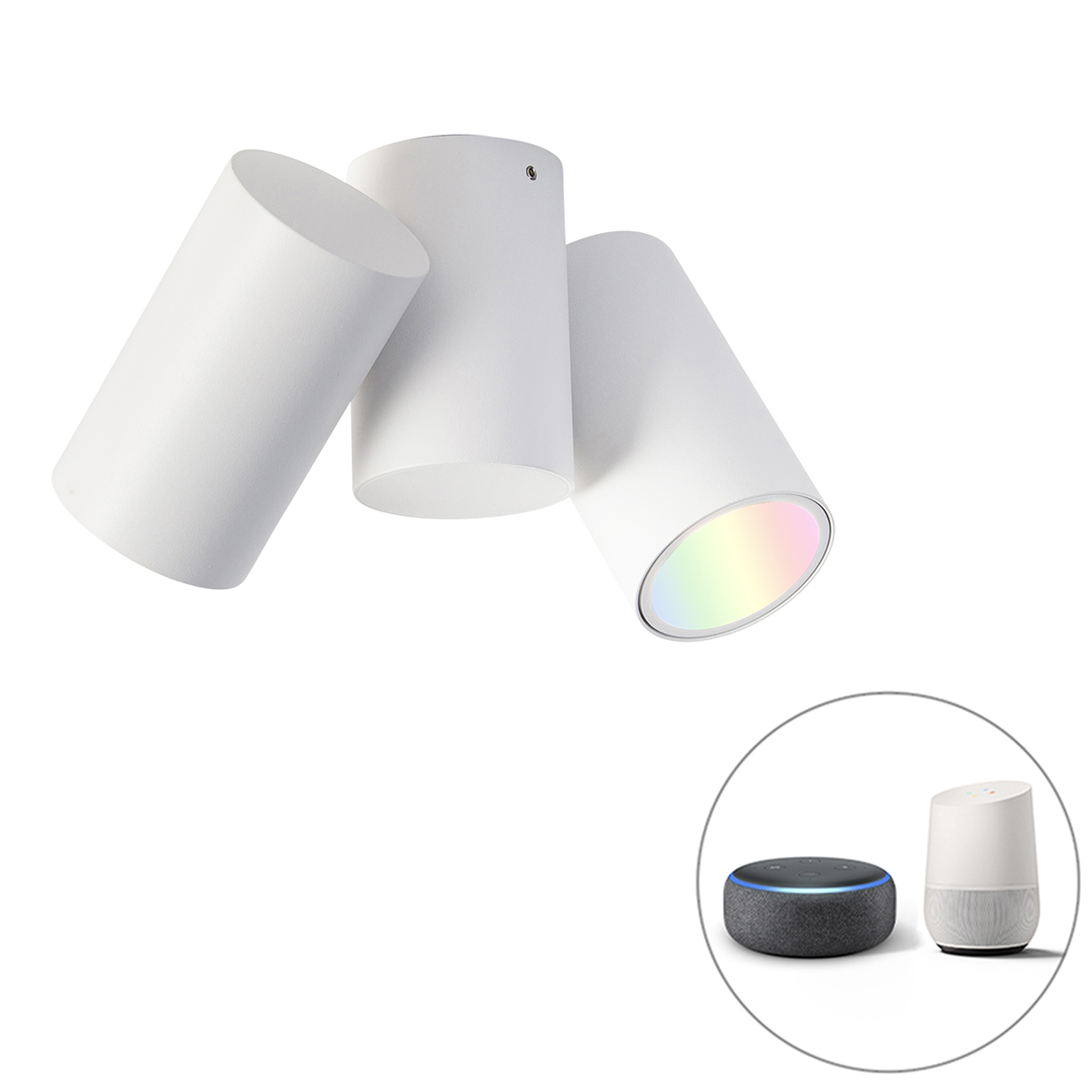 Smart spot biely nastaviteľný vrátane 2 WiFi GU10 - Michael Smart spot biely nastaviteľný vrátane 2 WiFi GU10 - Michael