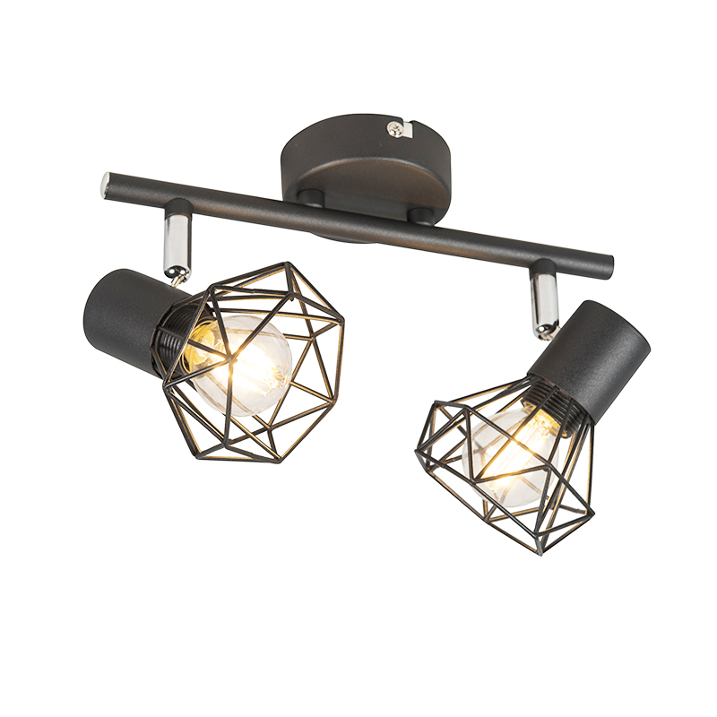 Inteligentné reflektorové svietidlo čierne otočné a naklápacie vrátane 2 Wifi P45 - Mosh Inteligentné reflektorové svietidlo čierne otočné a naklápacie vrátane 2 Wifi P45 - Mosh