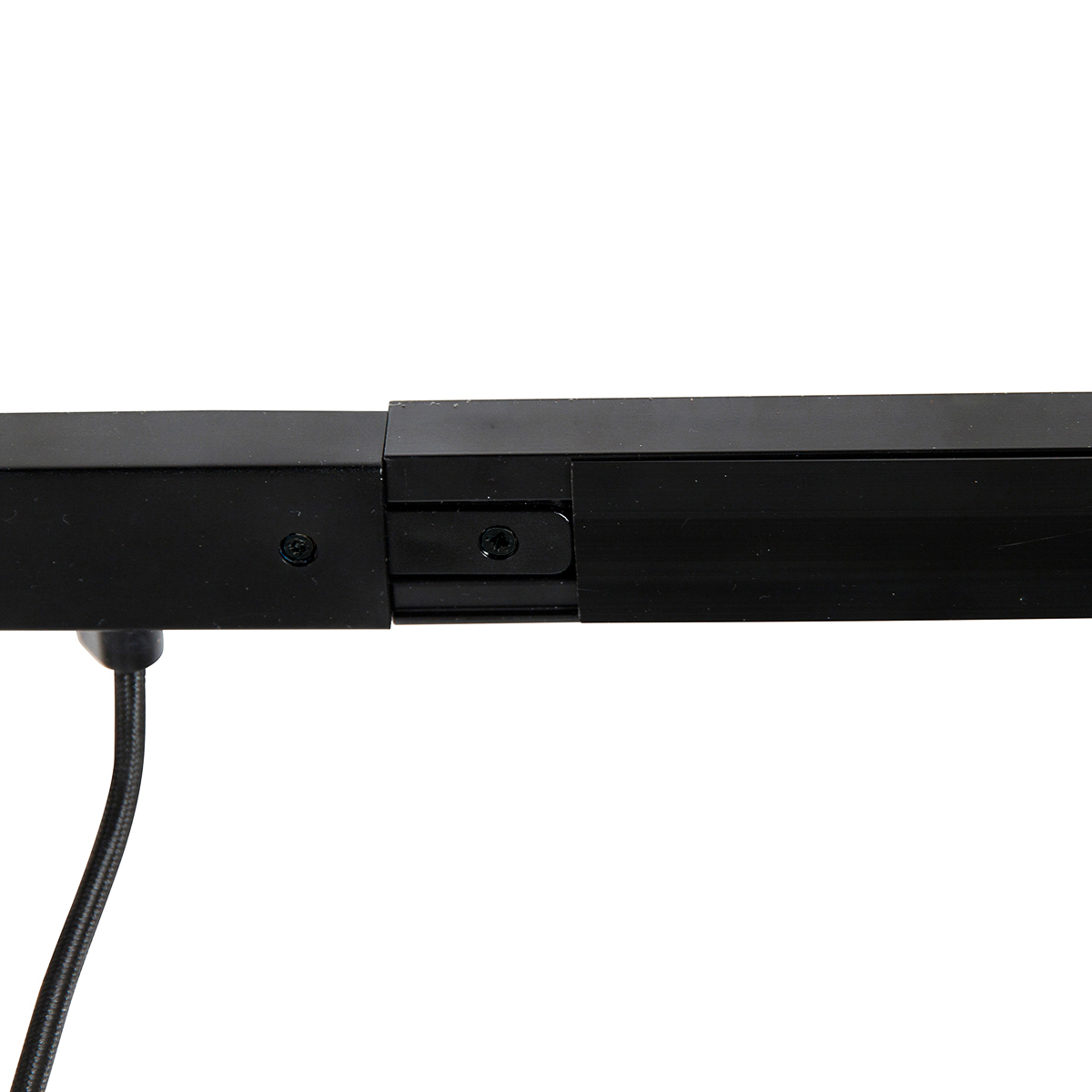 1-Phase Track Lighting Black with 4 Spotlights and I Power Round - Jeana