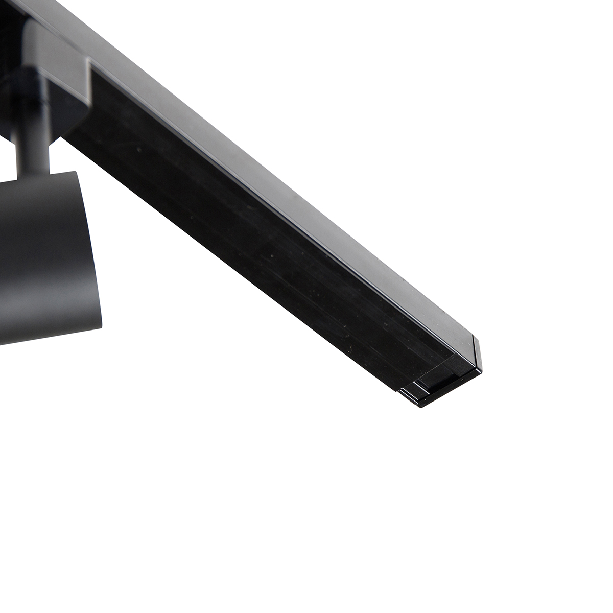1-Phase Track Lighting Black with 4 Spotlights and I Power Round - Jeana