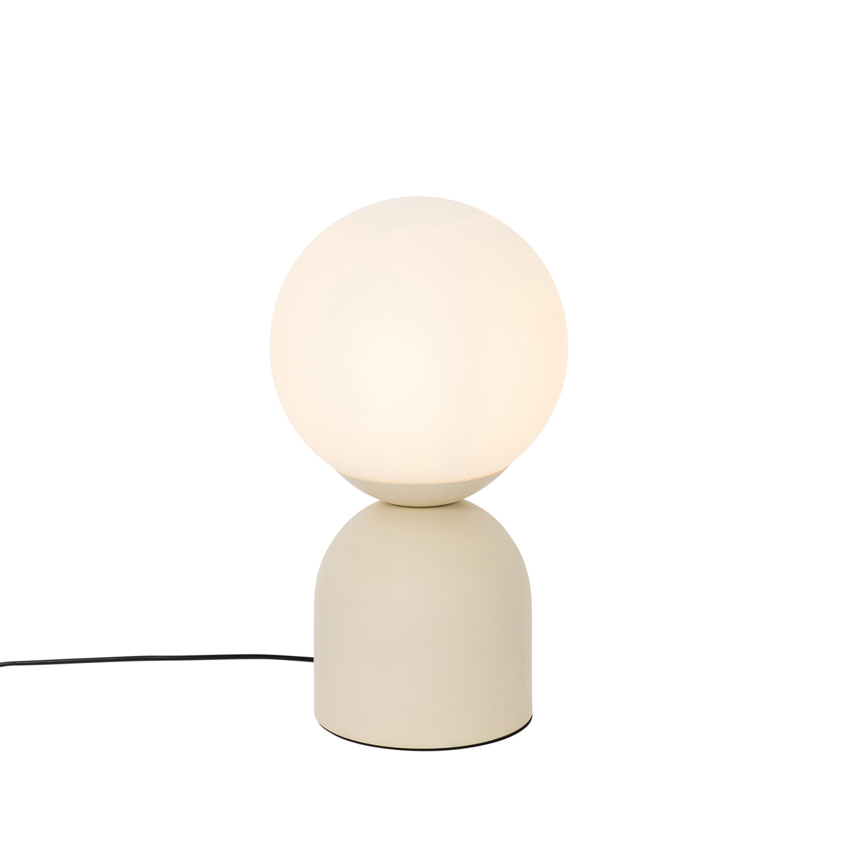 Levně Hotelová elegantní stolní lampa béžová s opálovým sklem - Pallon Trend