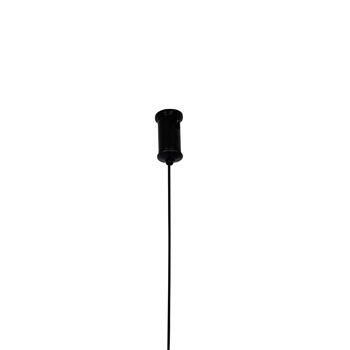 Pendant Light Black with Smoke Glass Oblong 8-Light - Monaco