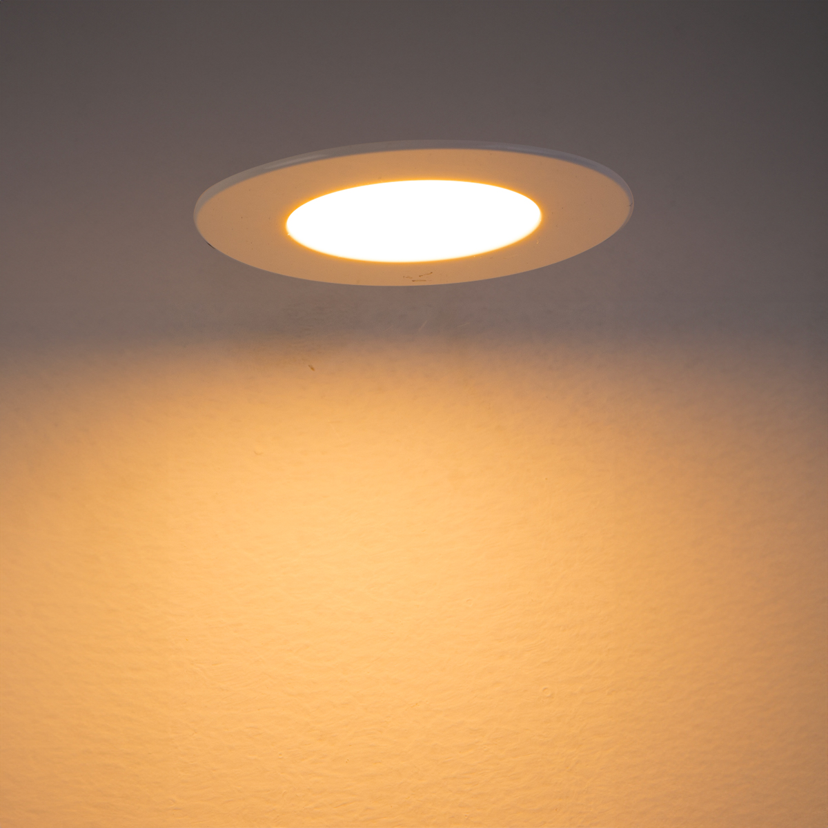 Foco empotrado blanco con LED regulable de intensidad cálida 7 W IP65 - Blanca