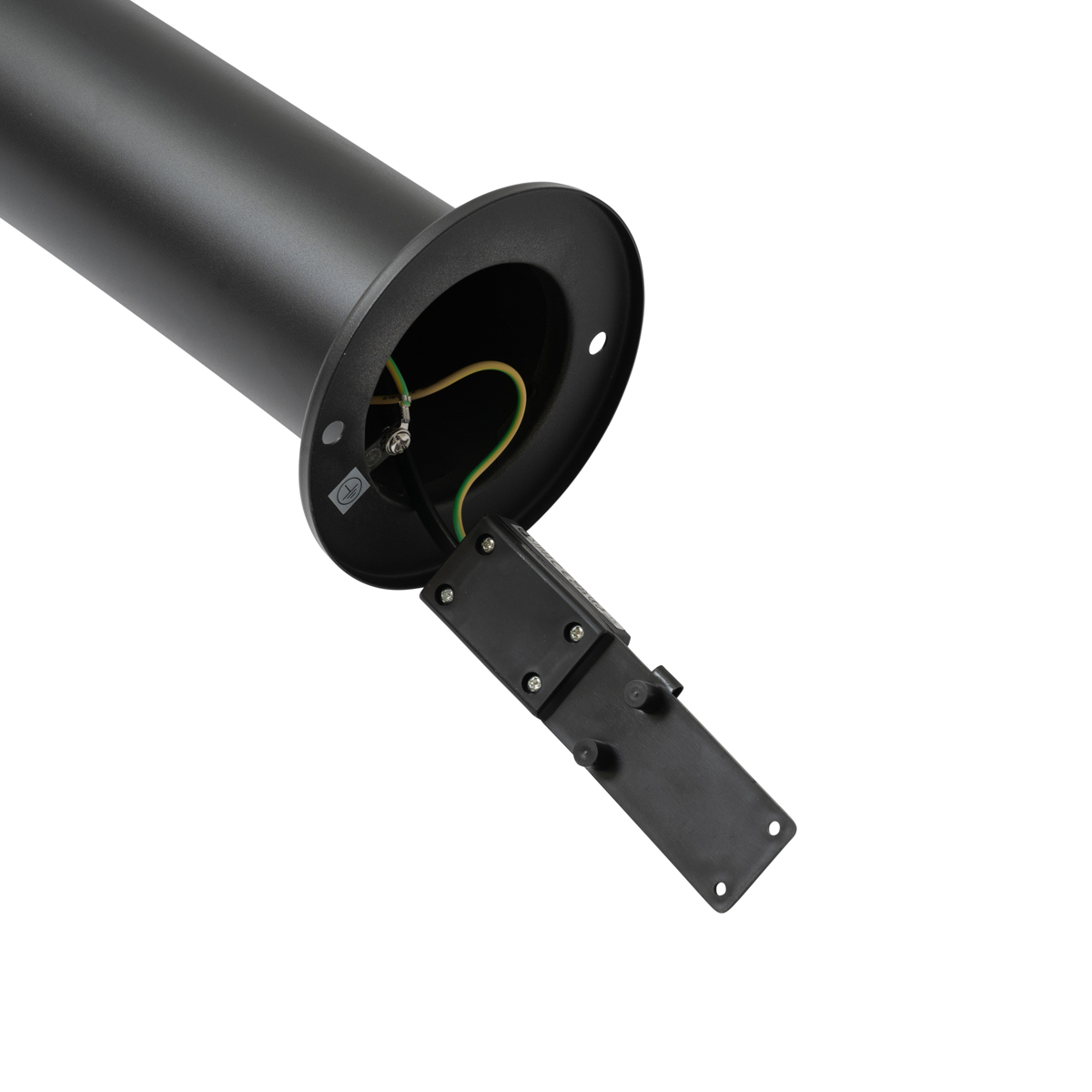 Lámpara exterior moderna negra 80 cm IP44 con LED - Roxy