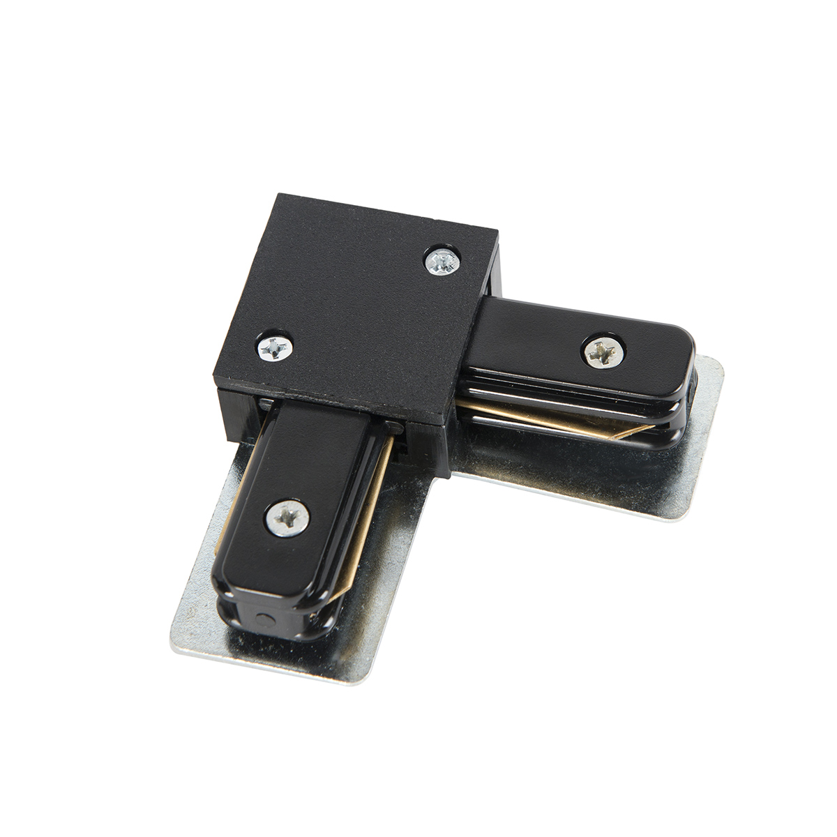 1-Phase Track Lighting with 6 Adjustable Black Spotlights - Magnax Jeana