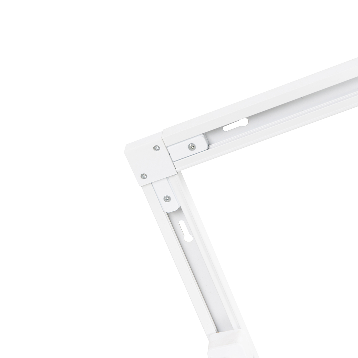 Sistema a binario monofase con 6 faretti orientabili bianchi - Magnax Jeana