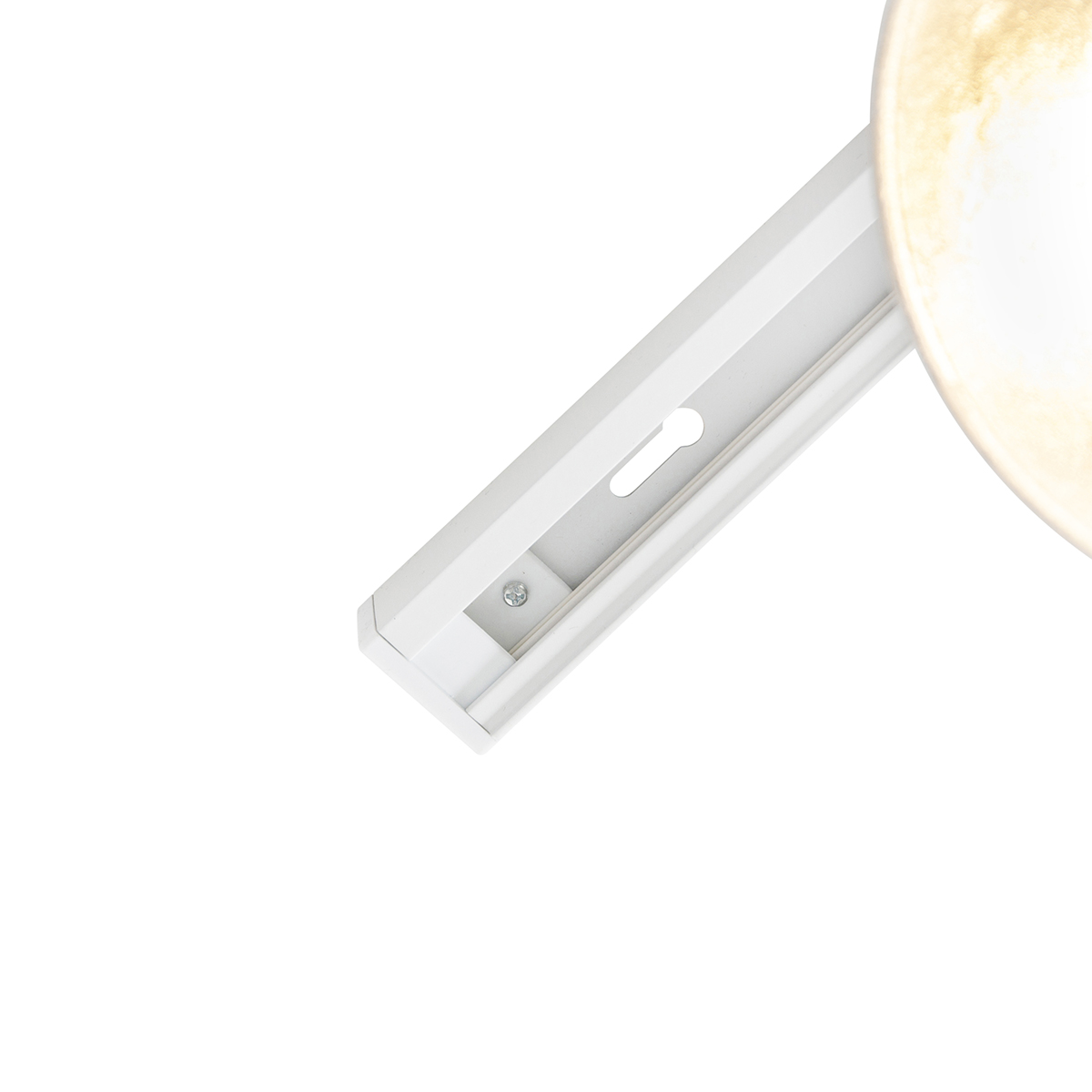 Sistema a binario monofase con 6 faretti orientabili bianchi - Magnax Jeana
