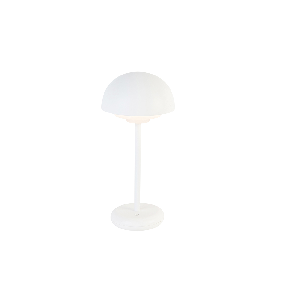 E-shop Stolná lampa biela vrátane LED dobíjacieho a 3-stupňového dotykového stmievača - Maureen