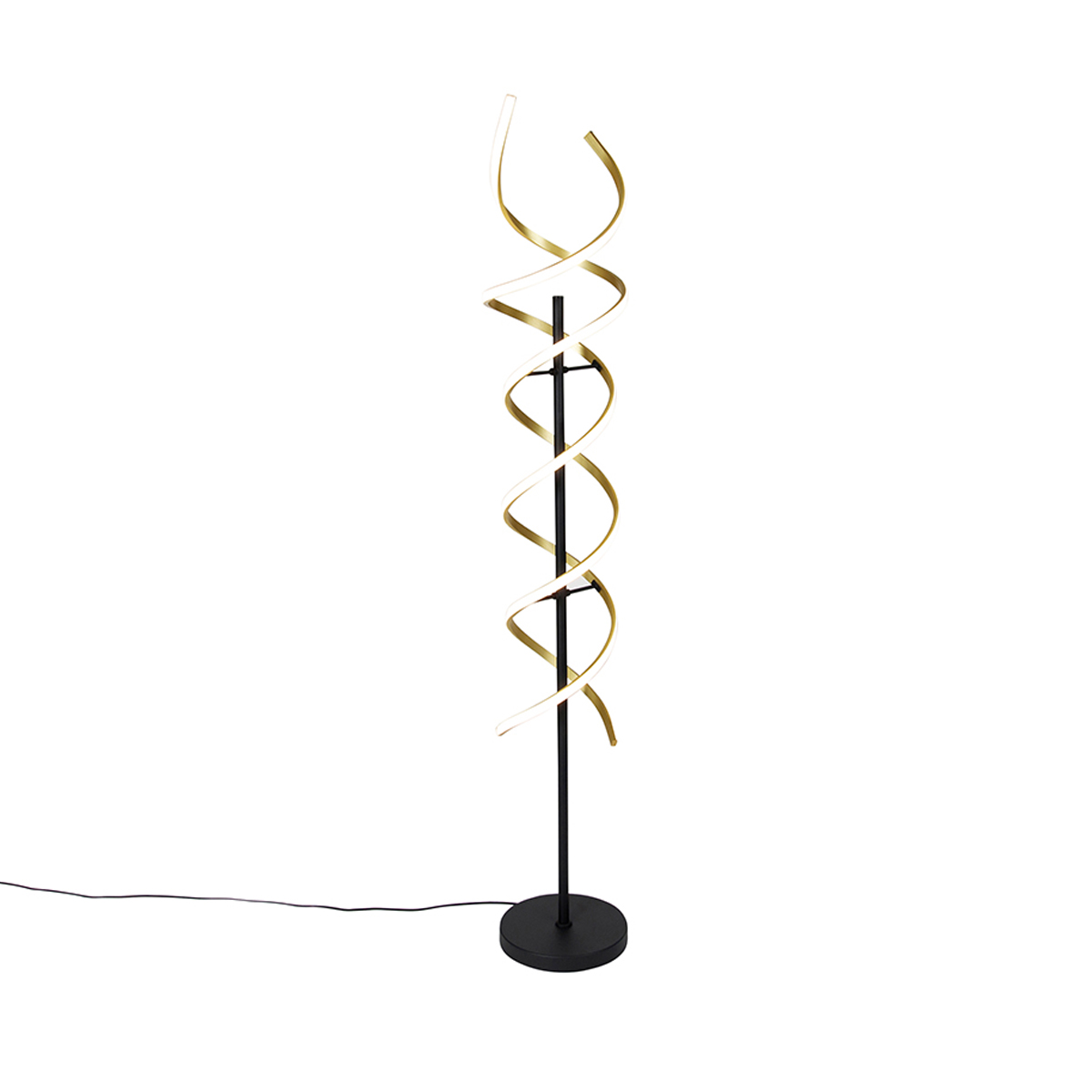 Stojacia lampa zlatá vrátane LED 3-stupňovo stmievateľná v Kelvinoch - Henk