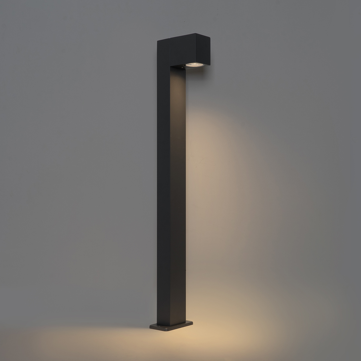 Lampadaire d'extérieur industriel gris foncé 80 cm IP44 - Baleno
