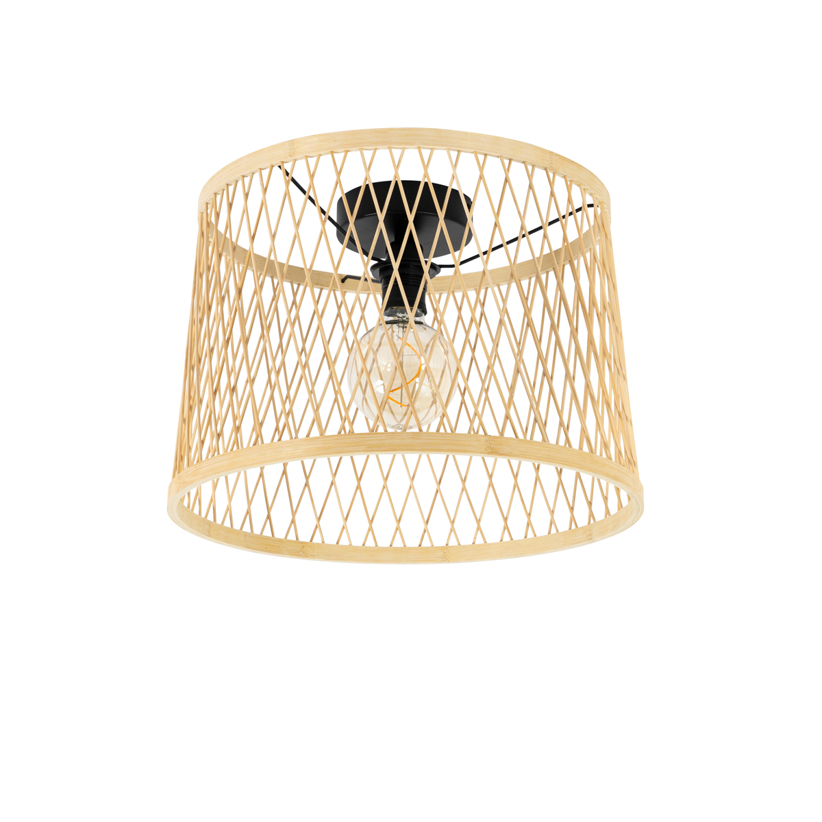 Rustic Outdoor Ceiling Light Rattan 40 cm IP44 - Calamus