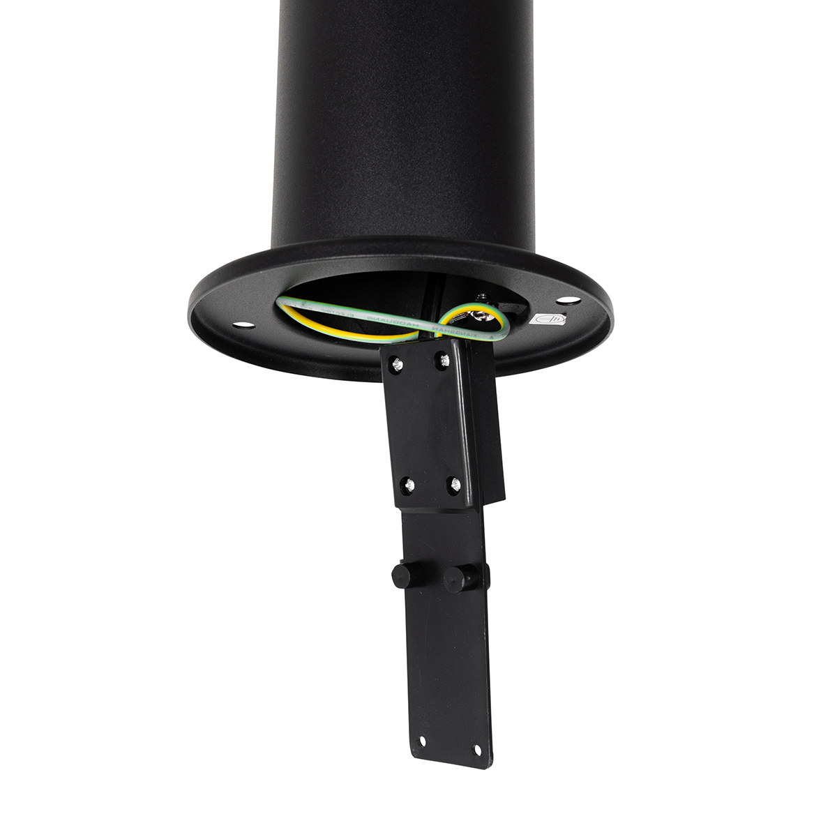Luz de poste exterior moderna negra 80 cm IP44 - Rox