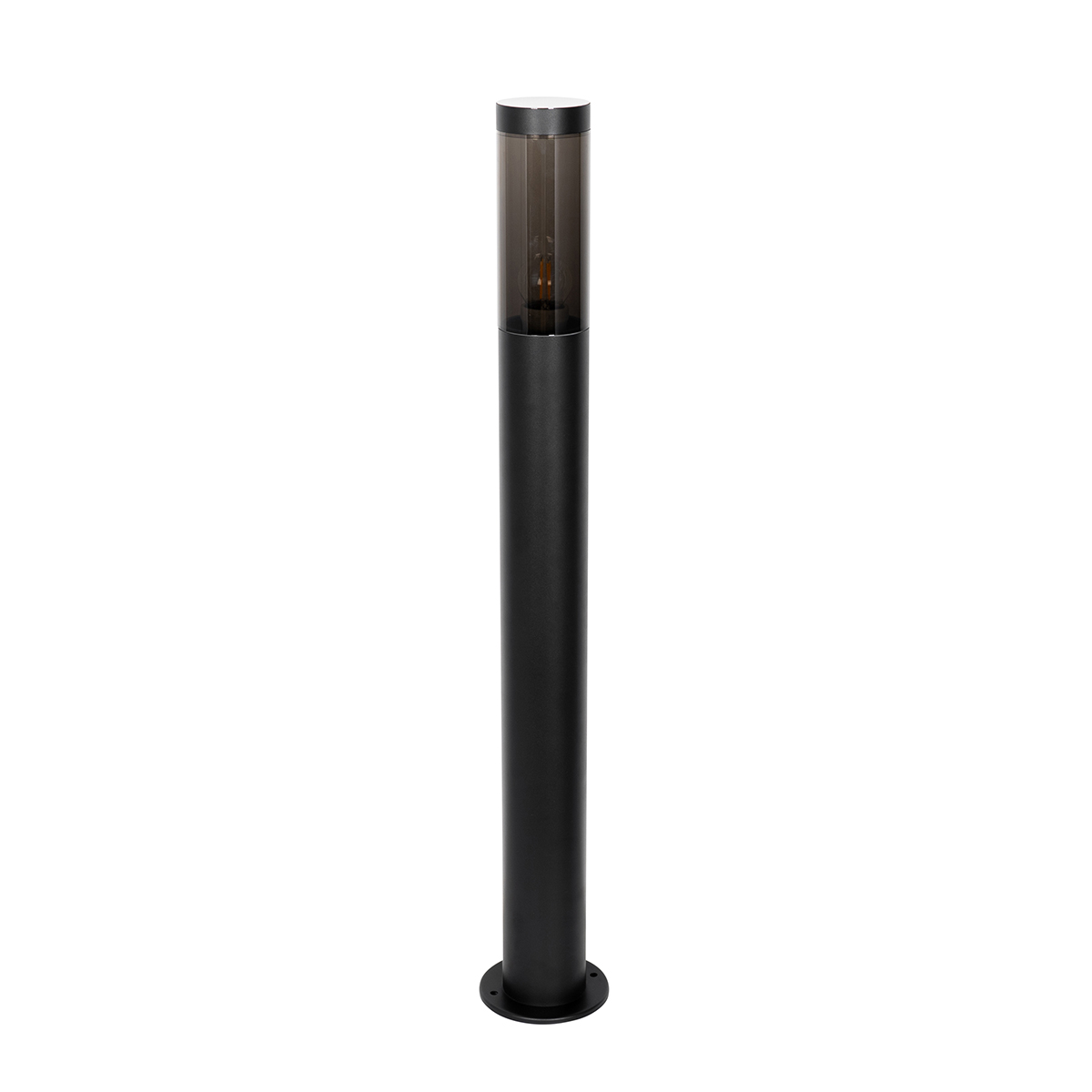 Luz de poste exterior moderna negra 80 cm IP44 - Rox