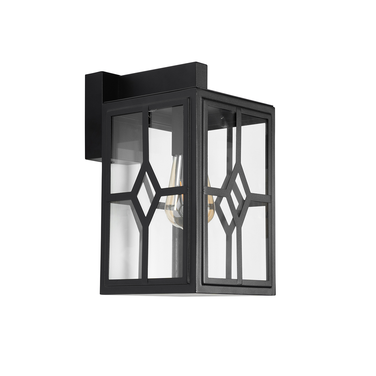 Lampada da parete per esterni classica nera IP44 - Dover