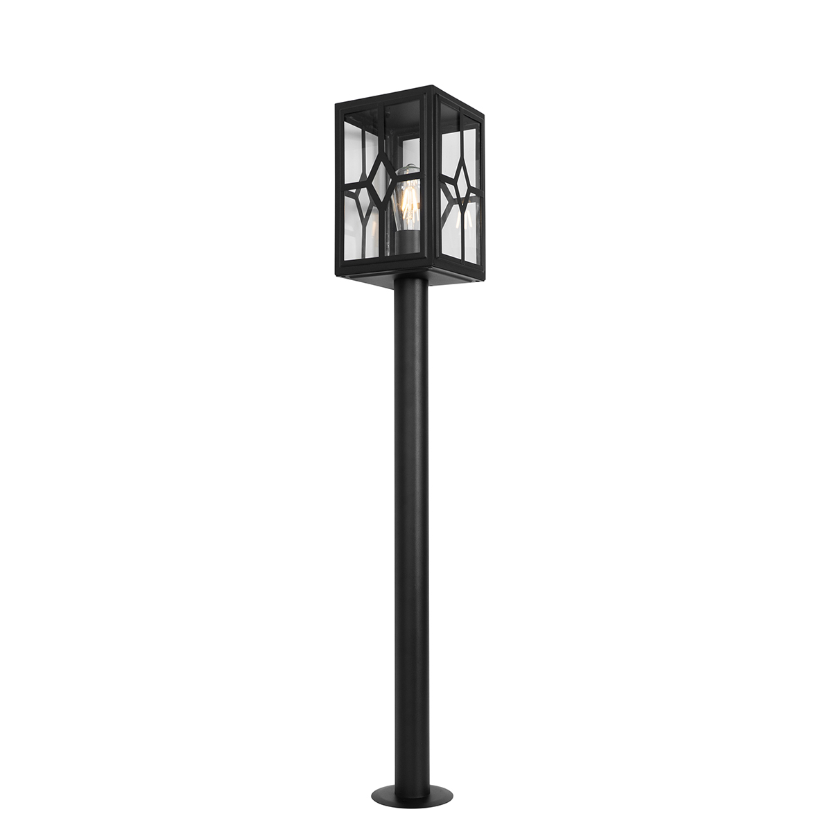 Lampadaire d'extérieur classique noir 100 cm IP44 - Dover