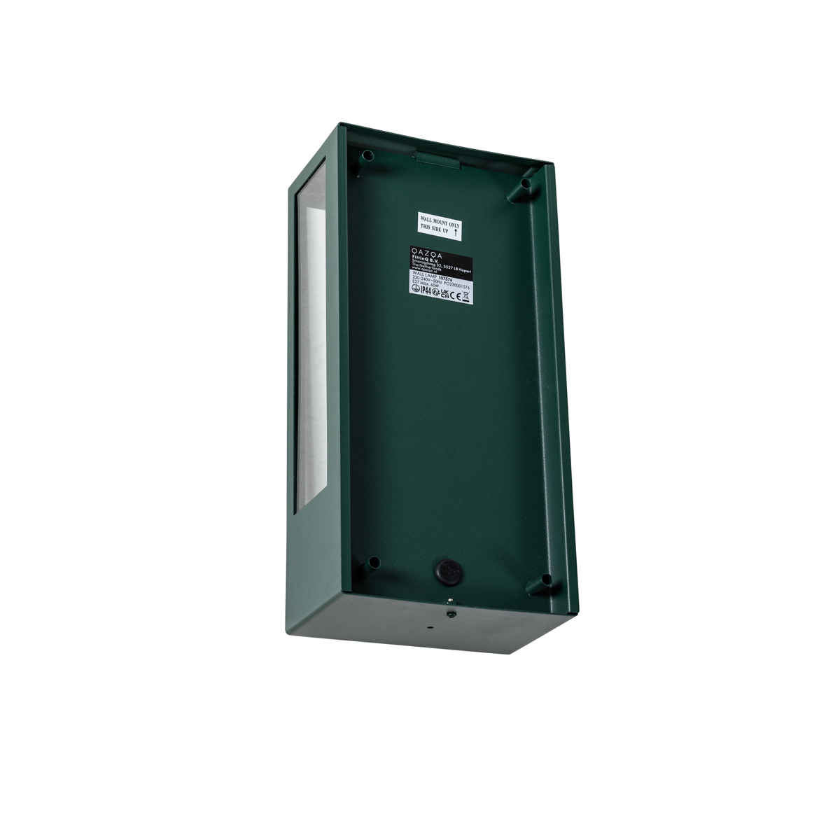 Lámpara de pared exterior verde oscuro con sensor de movimiento IP44 - Rotterdam
