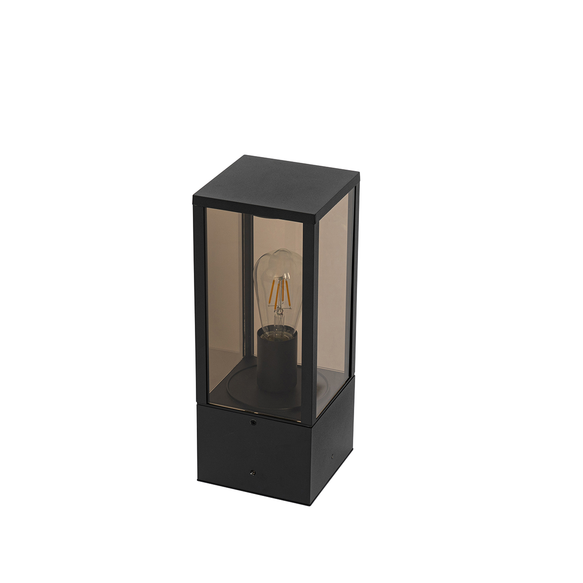 Standing Outdoor Lamp Black with Smoke 40 cm IP44 - Charlois
