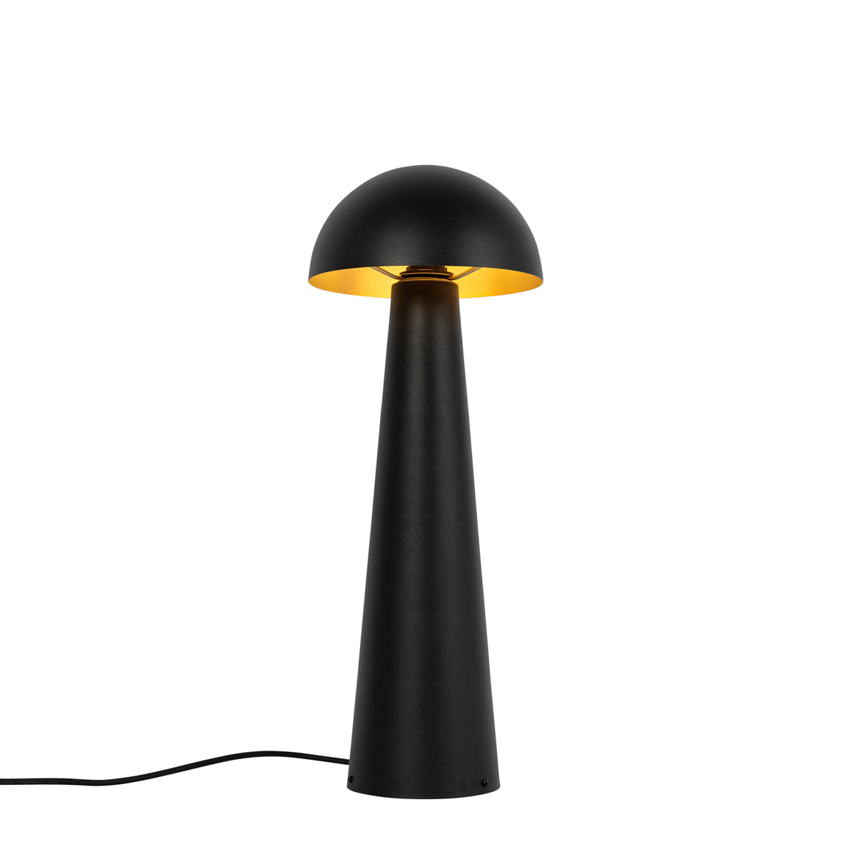 QAZQA Buiten vloerlamp zwart 65 cm - Mushroom