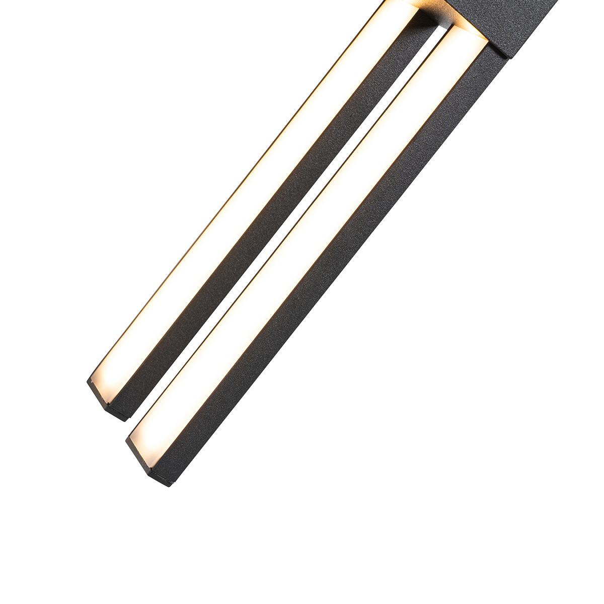 Moderné vonkajšie nástenné svietidlo čierne vrátane LED 2-svetlo IP54 - Jamal