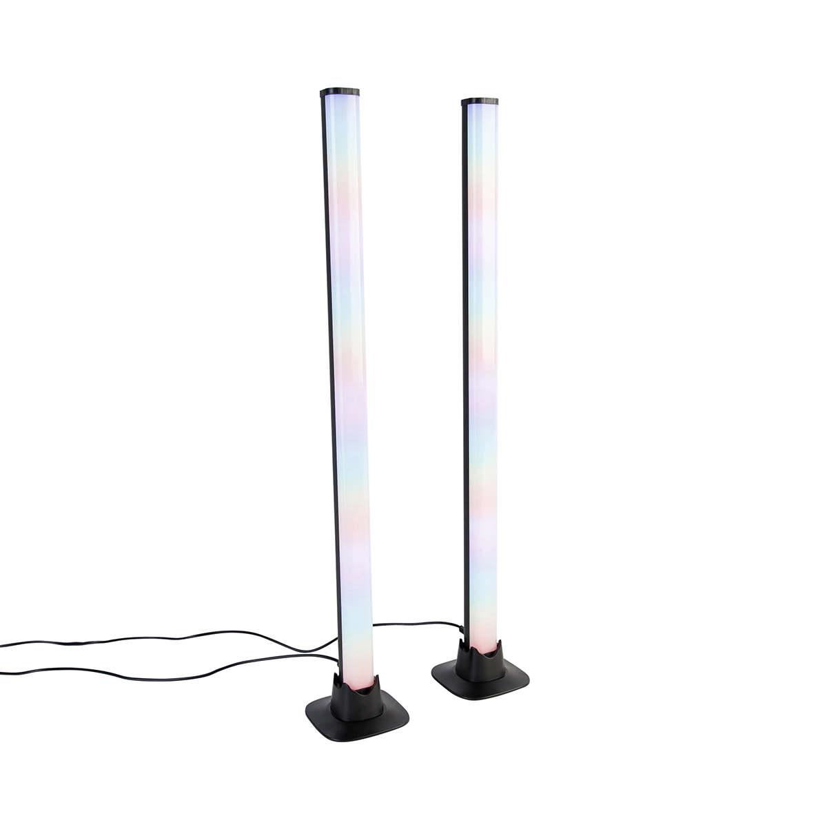 Stolná lampa čierna vrátane LED s diaľkovým ovládaním a RGB - Arnold