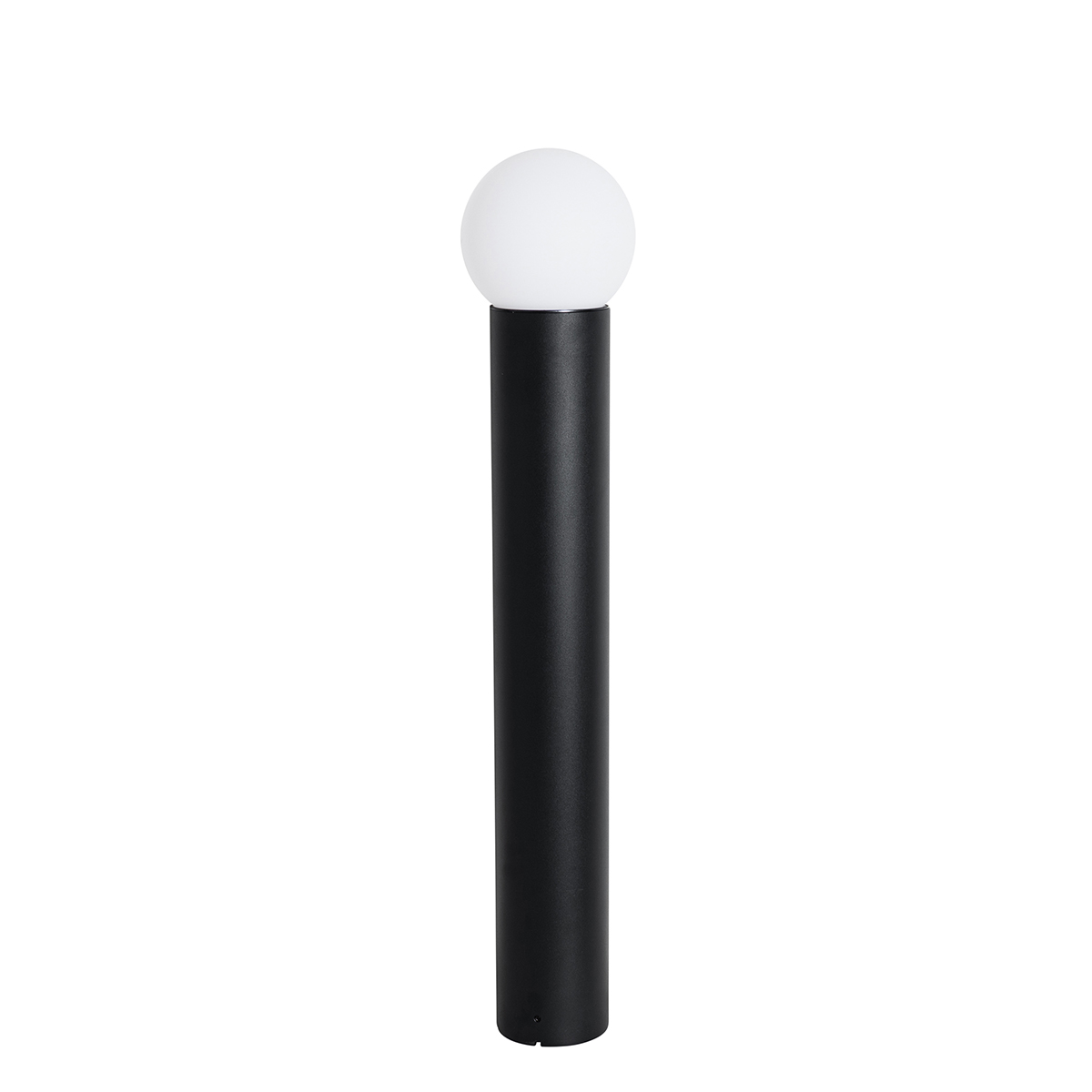 Standing Outdoor Lamp Black with Opal Glass 80 cm IP44 - Huma