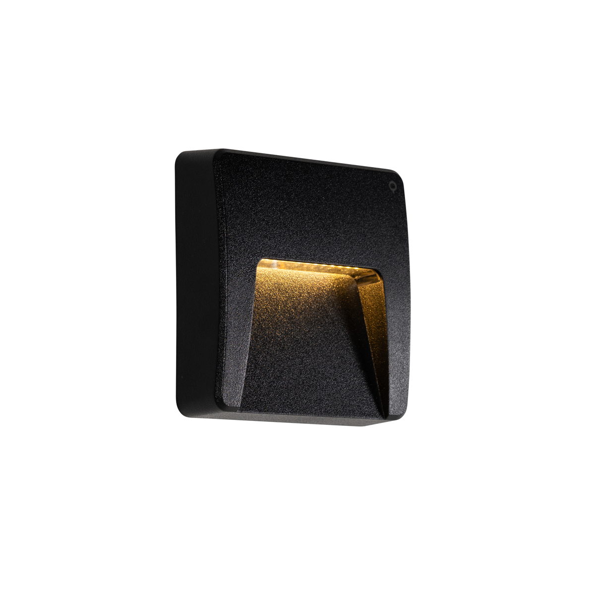 Image of Lampada da parete per esterno quadrata nera con LED IP65 - Avg