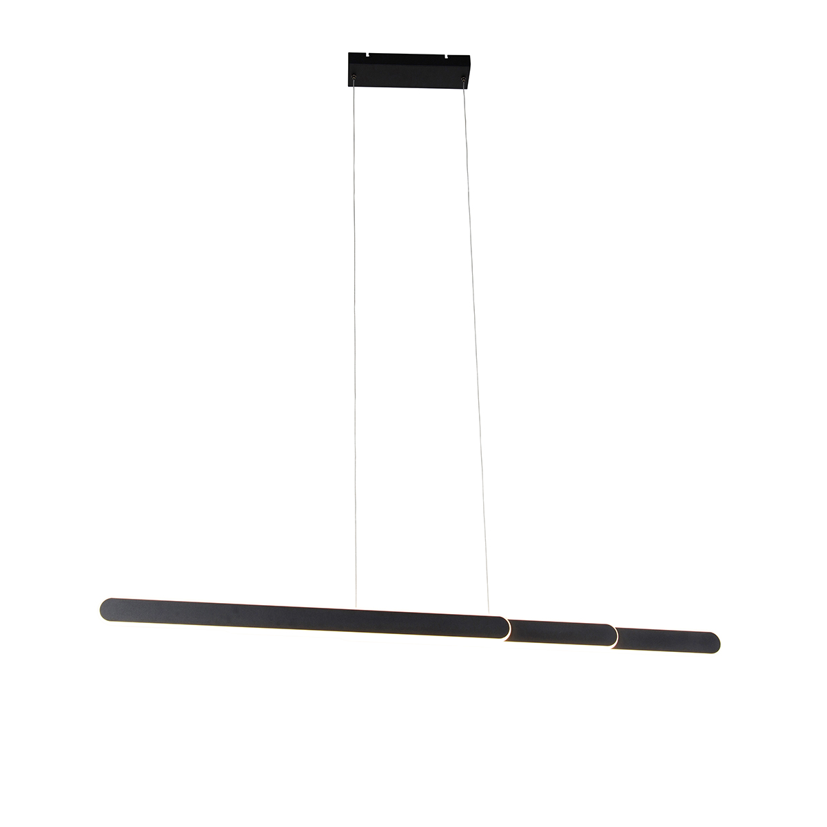 Závesné svietidlo čierne vrátane LED stmievateľné v Kelvinoch nastaviteľné - Yipke