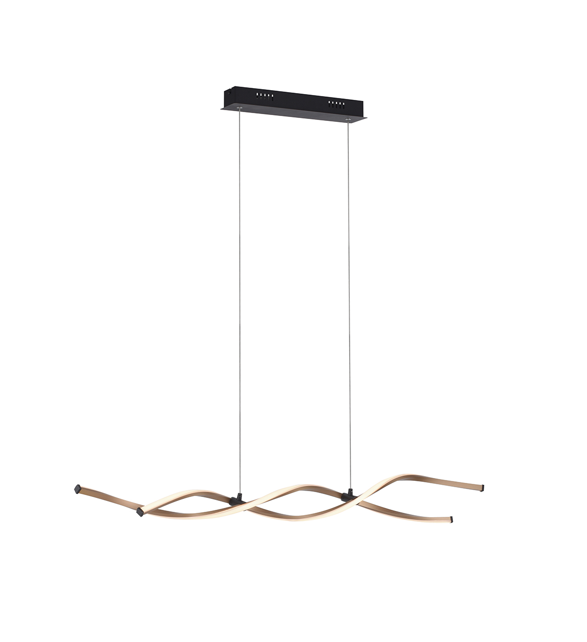 Dizajnové závesné svietidlo zlaté vrátane LED stmievateľné - Zina