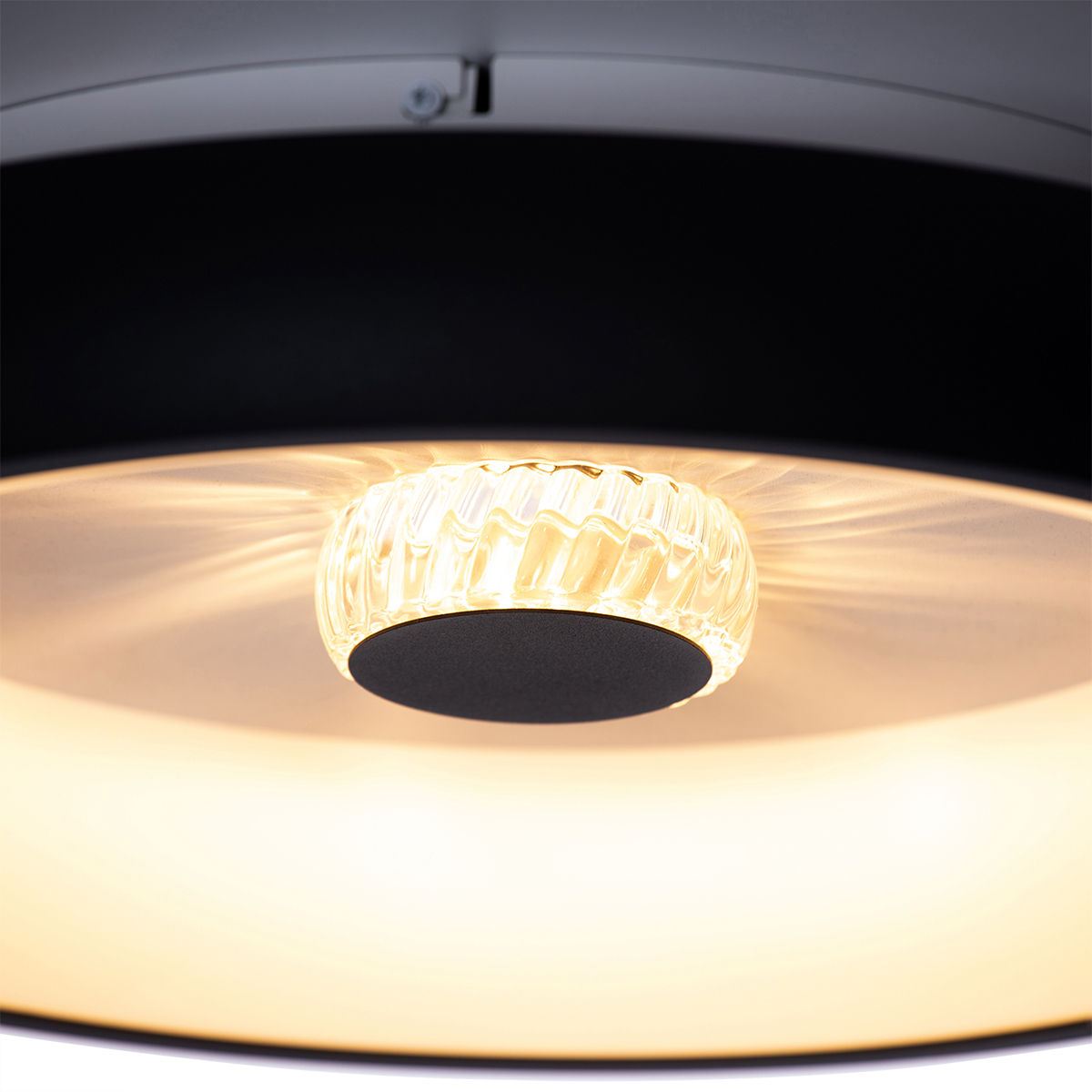Taklampe sort inkl. LED med fjernkontroll - Ghislaine