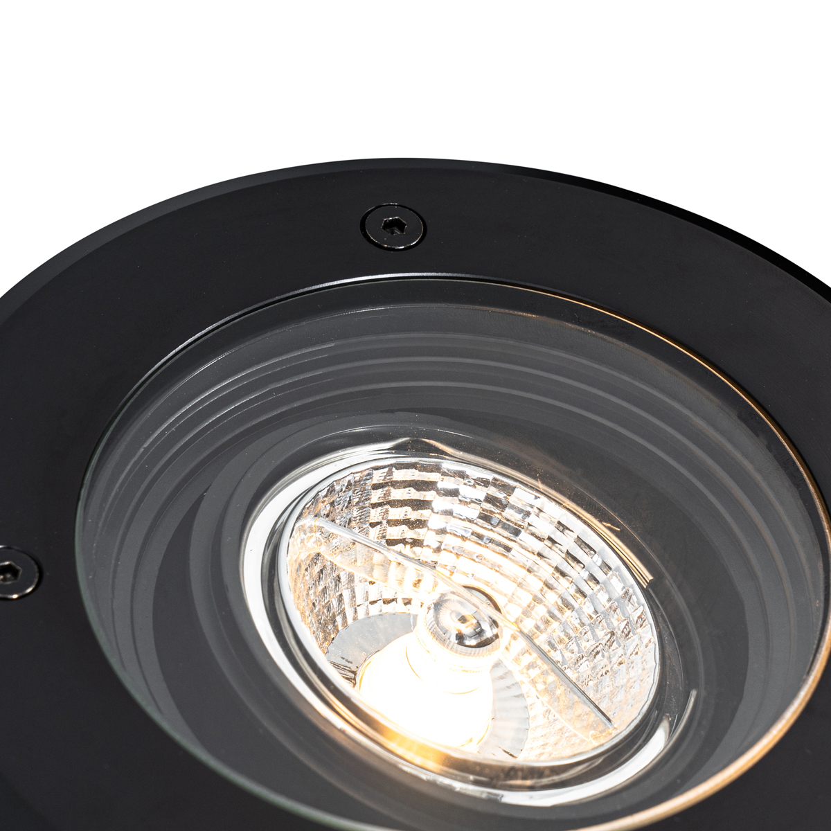 Sada 6 moderných vonkajších zemných svetiel čiernych AR70 nastaviteľných IP65 - Delux