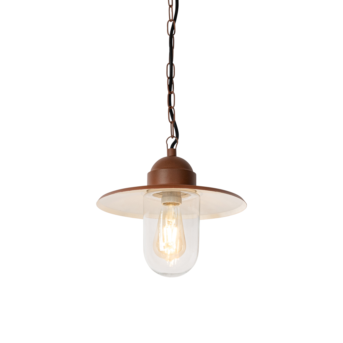 Modern utomhushängande lampa rostbrun IP44 – Kansas