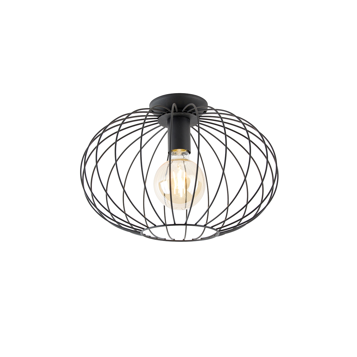 Inteligentné stropné svietidlo čierne vrátane Wifi G95 - Margarita Inteligentné stropné svietidlo čierne vrátane Wifi G95 - Margarita