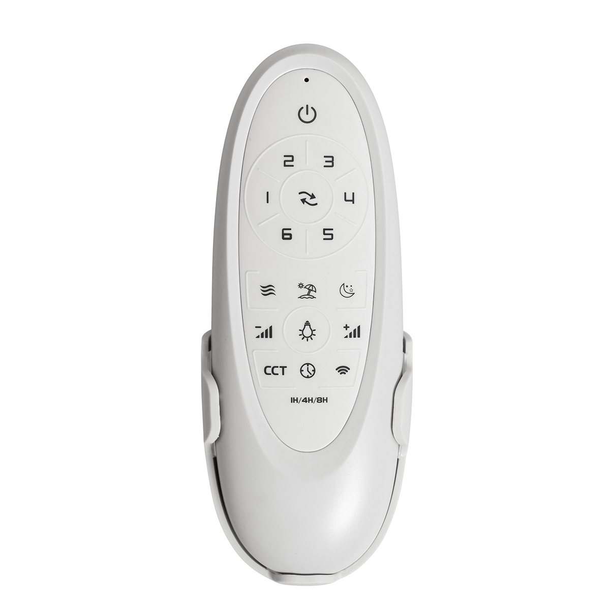 Ventilateur de plafond intelligent blanc avec impression bois 132cm avec LED à intensité variable avec télécommande - Cool
