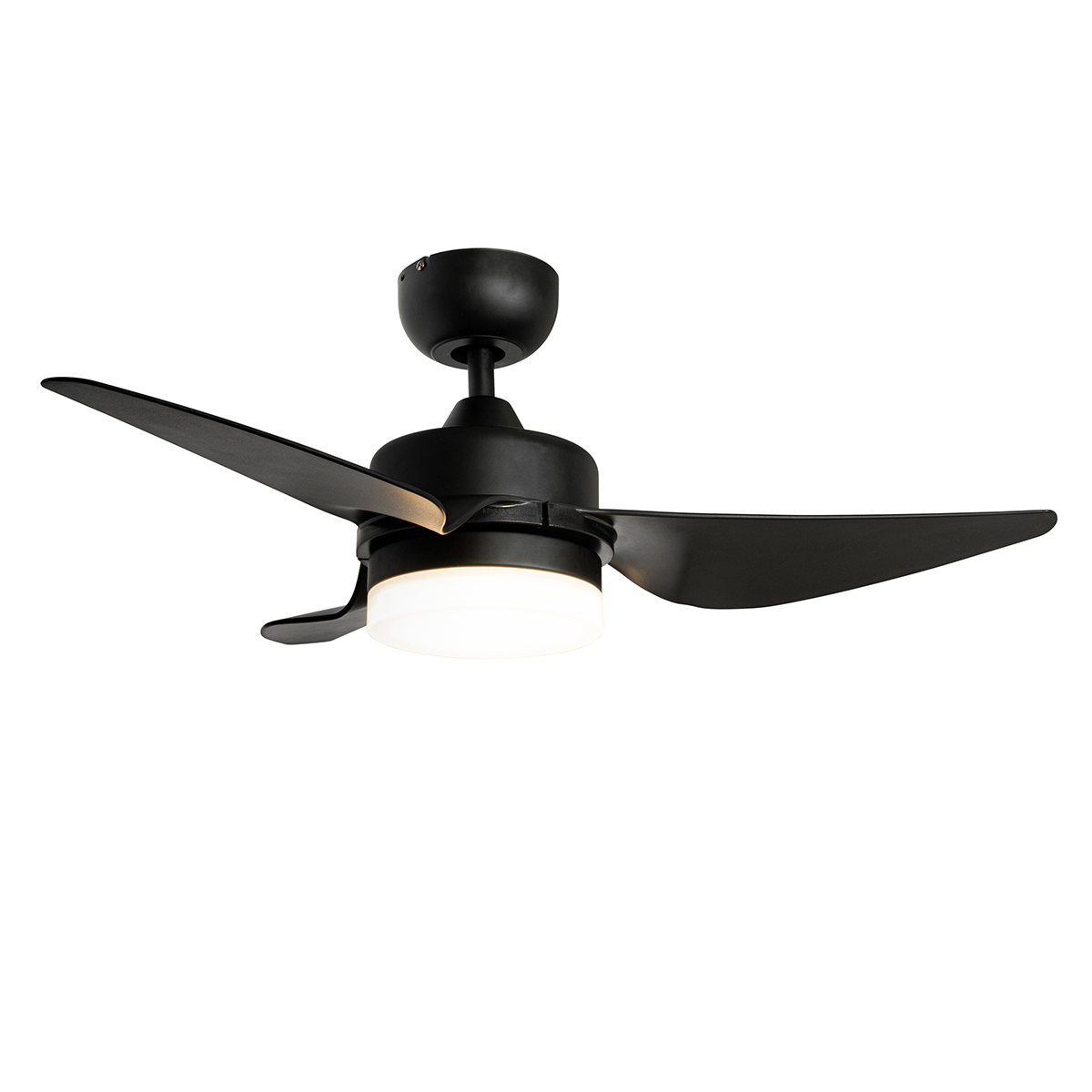 Ventilatore da soffitto nero 86,7 cm con LED dimmerabile con telecomando - Yuki