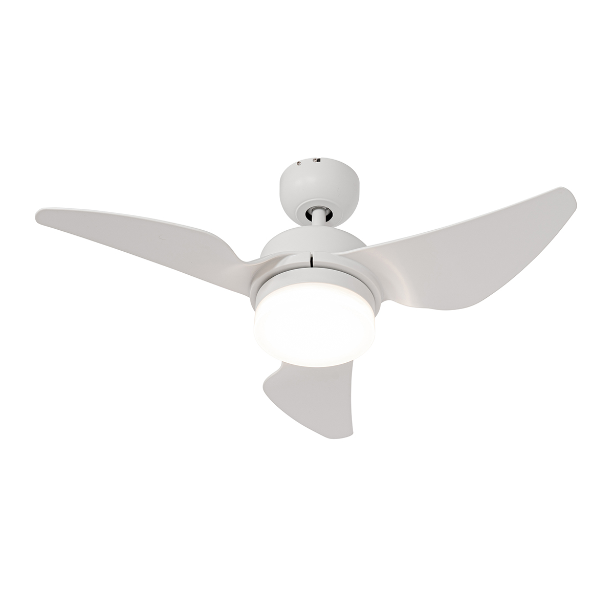 Ventilatore da soffitto bianco 86,7 cm con LED dimmerabile con telecomando - Yuki