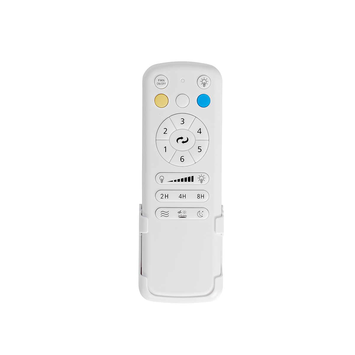 Ventilatore da soffitto bianco 86,7 cm con LED dimmerabile con telecomando - Yuki
