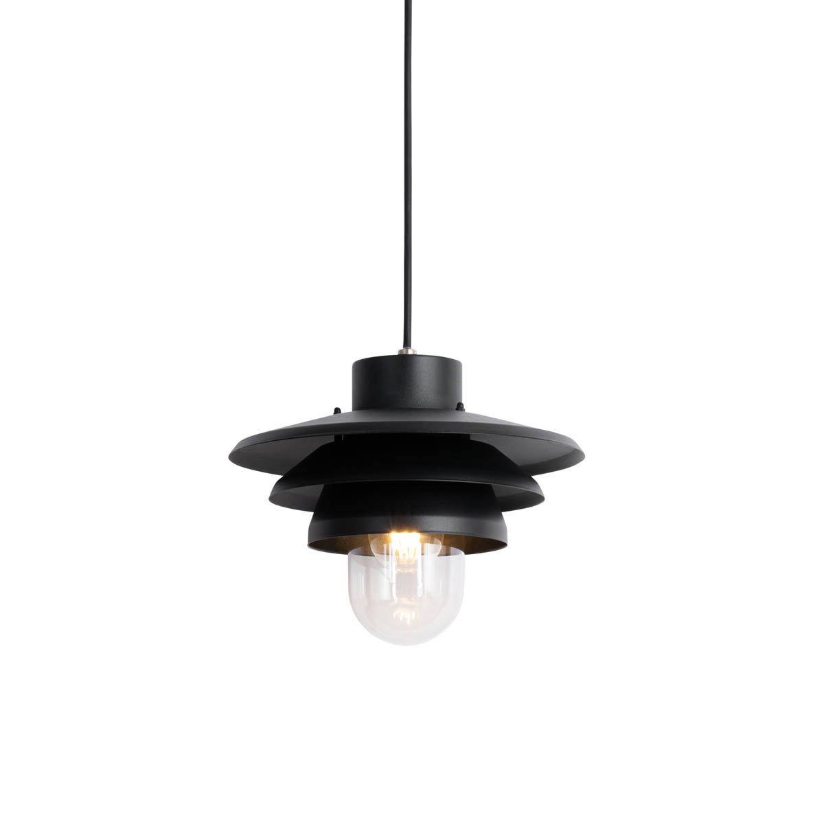 Suspension design d’extérieur noire IP44 – Morty