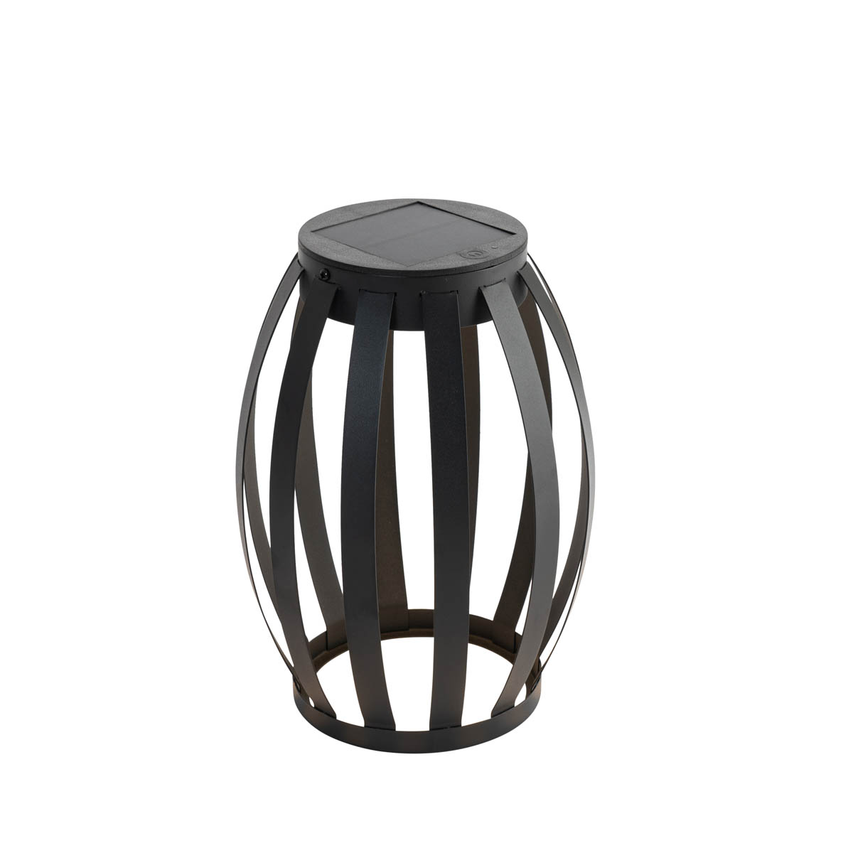 Kültéri asztali lámpa fekete 3 fokozatú fényerő-szabályozóval, napelemes és újratölthető - Sheldon