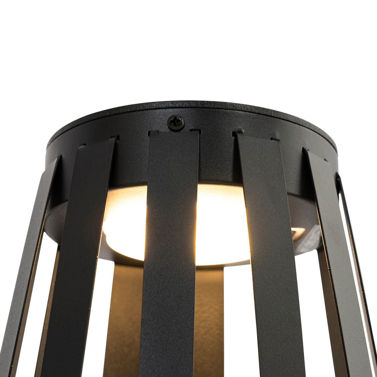 Vonkajšia stolová lampa čierna vrátane LED 3-stupňového stmievača solárna a nabíjateľná - Penny