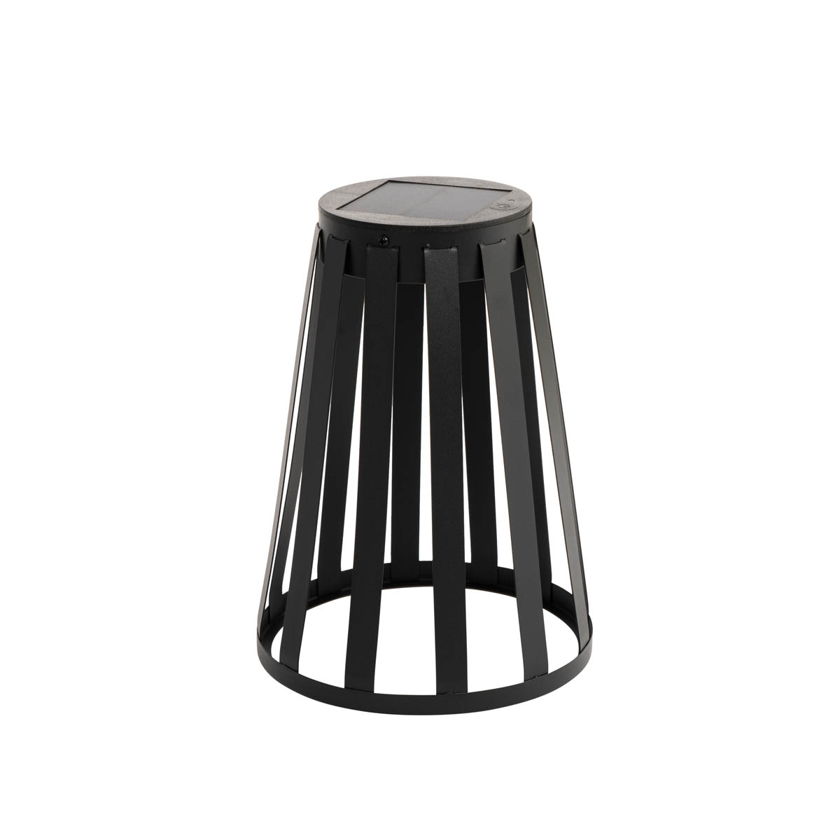 Kültéri asztali lámpa fekete, LED-del, 3 fokozatban dimmelhető, napelemes és újratölthető - Penny