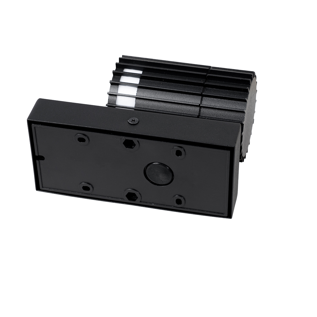 Aplique de pared exterior de diseño negro con sensor de movimiento IP44 - Boris