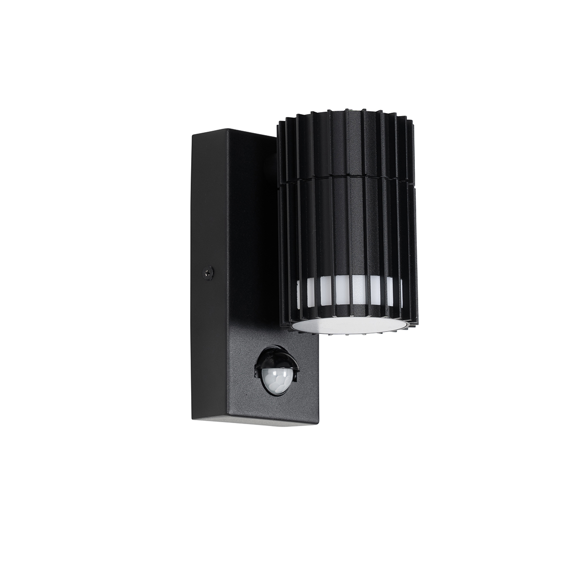 Design-Außenwandleuchte schwarz mit Bewegungssensor IP44 - Boris
