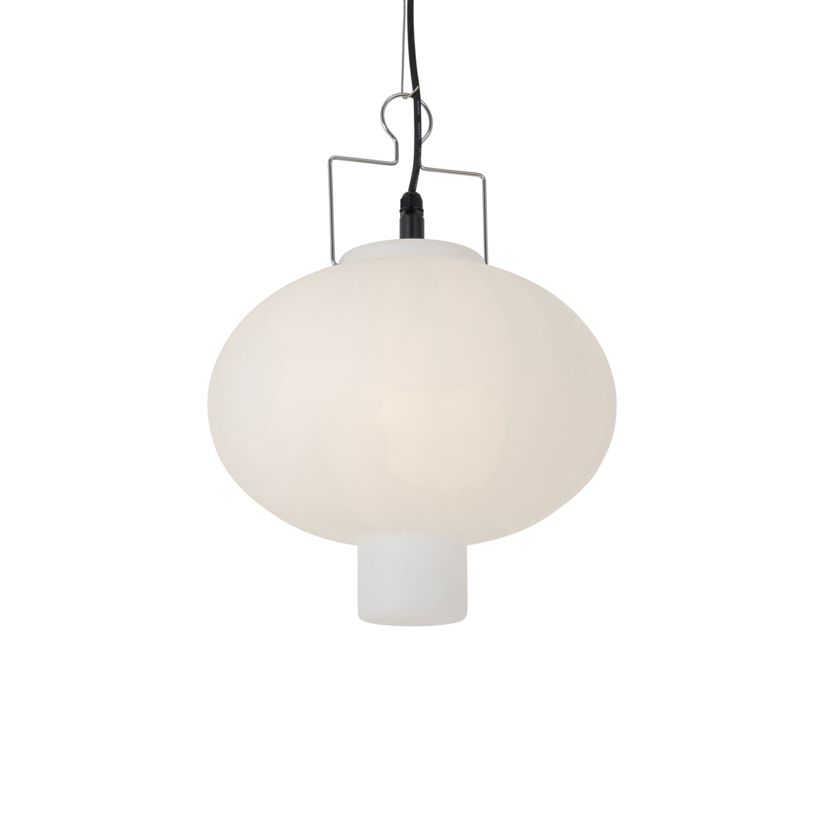 Suspension d’extérieur blanche 35 cm avec prise IP44 – Pion