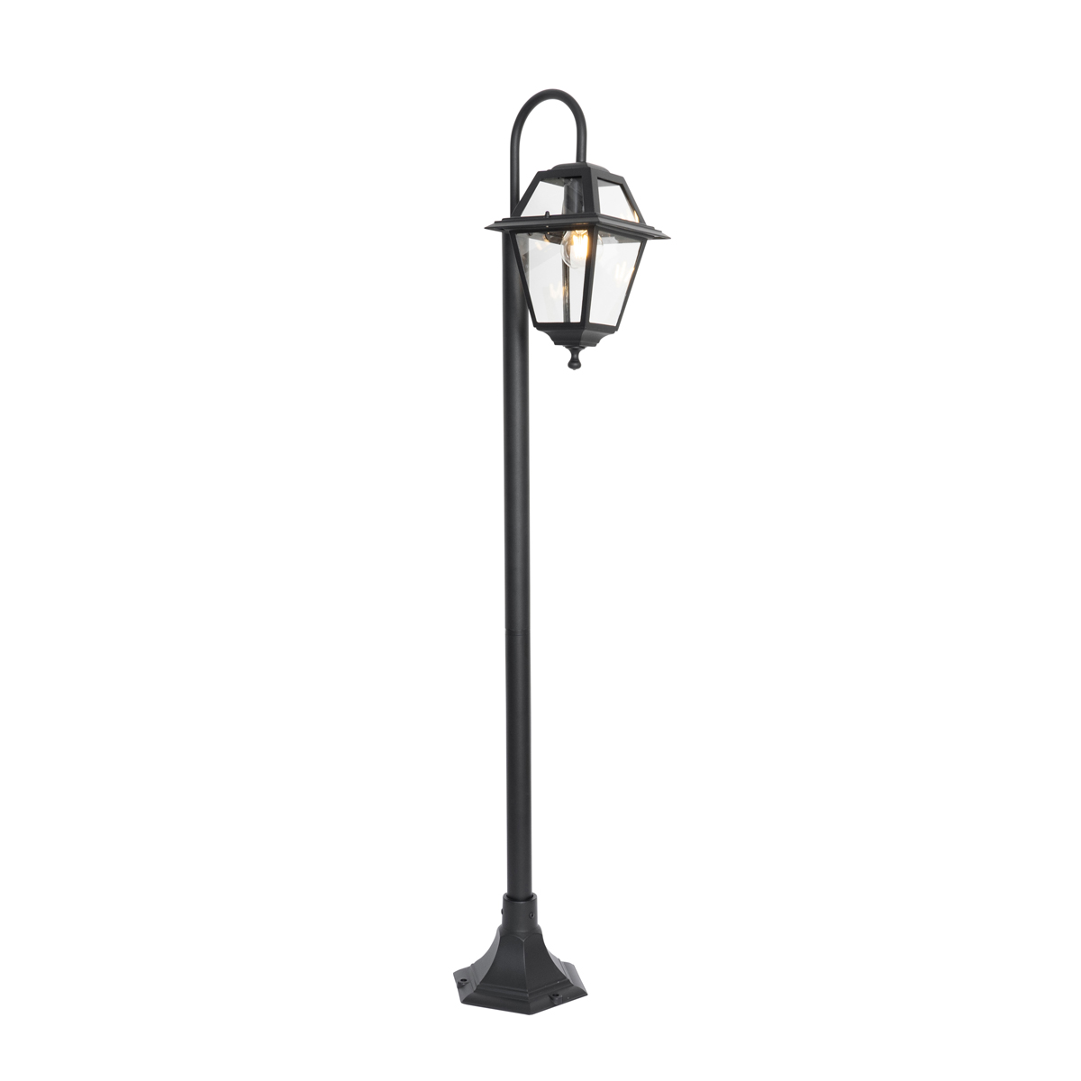 Lanterne d’extérieur classique noire 135 cm IP44 – Berta