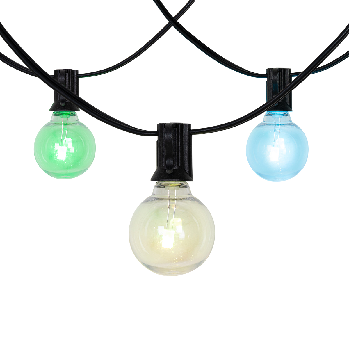 Vonkajšie svetelné reťazce 10m vrátane LED 10 svetiel RGBW solárne - Russell Vonkajšie svetelné reťazce 10m vrátane LED 10 svetiel RGBW solárne - Russell