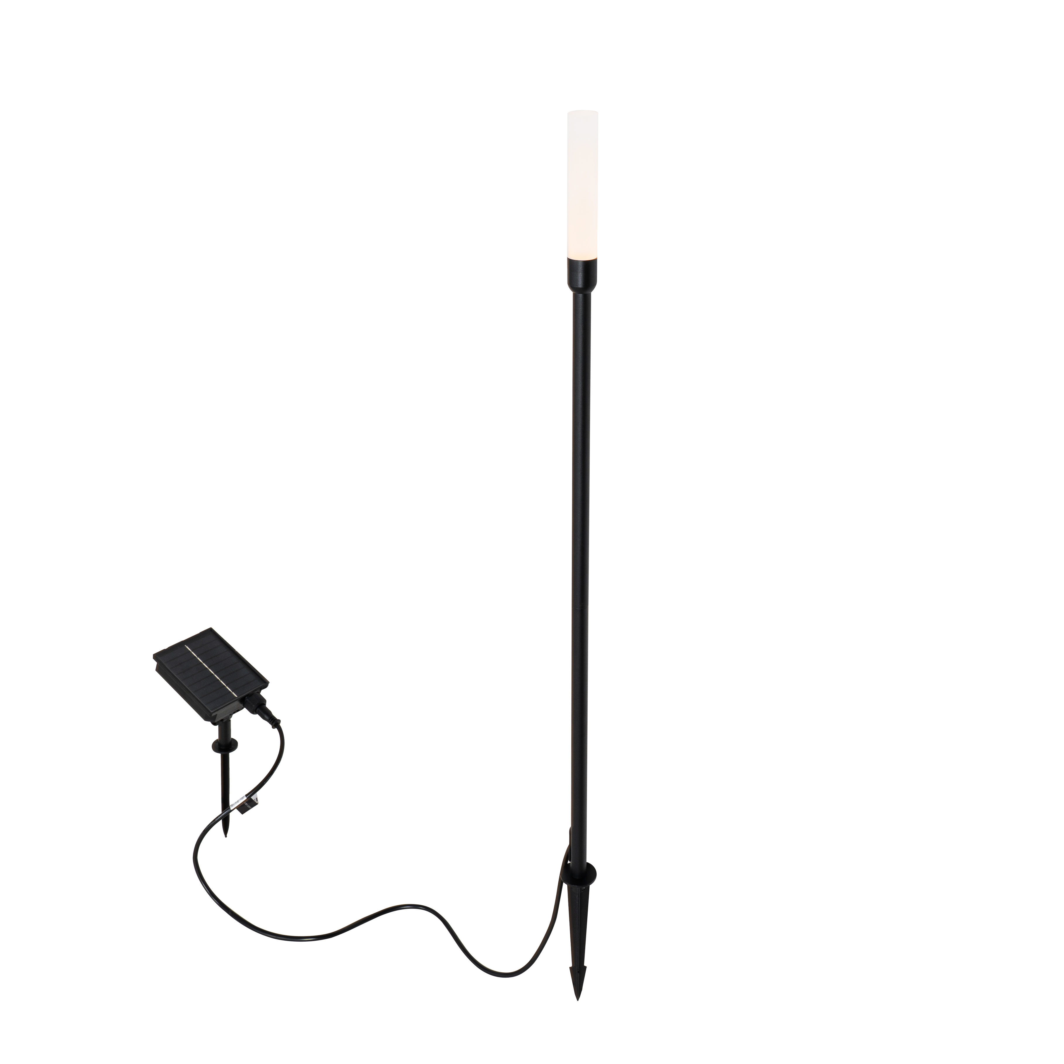 Vonkajšia stojaca lampa čierna vrátane nabíjateľného LED a solárneho - Barry Vonkajšia stojaca lampa čierna vrátane nabíjateľného LED a solárneho - Barry