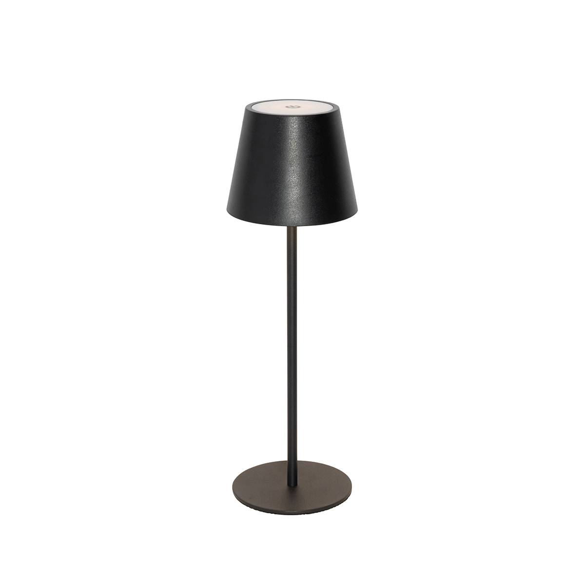 Lampe de table noire avec LED intégrée dimmable et rechargeable IP54 – Murdock