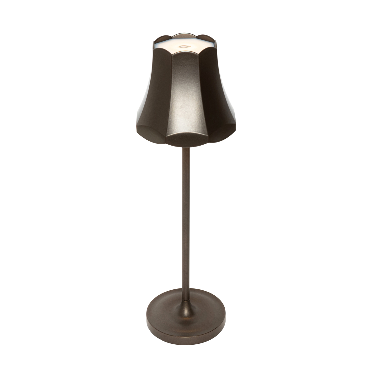 Lampe de table rétro bronze foncé rechargeable IP44 – Granny