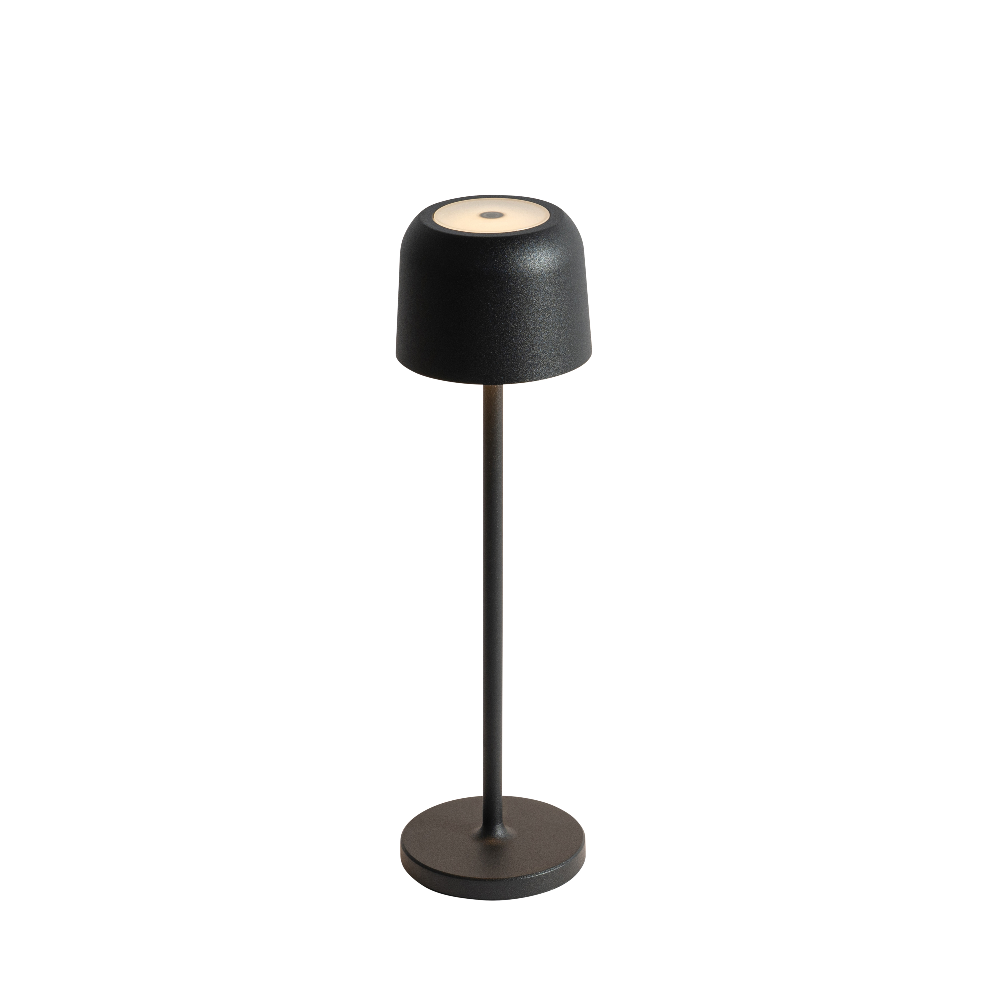 Lampe de table rechargeable noire avec station de charge – Raika